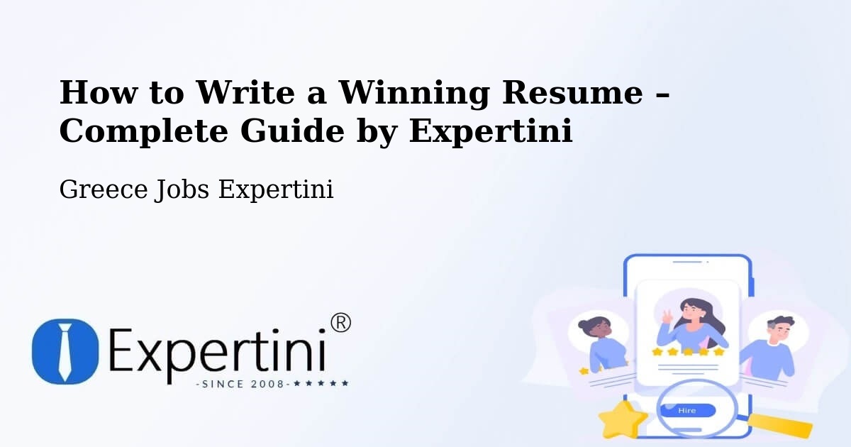 Resume Writing Guide for Job Seekers – Nomós Kykládon - Nomós Kykládon, Greece Jobs Expertini